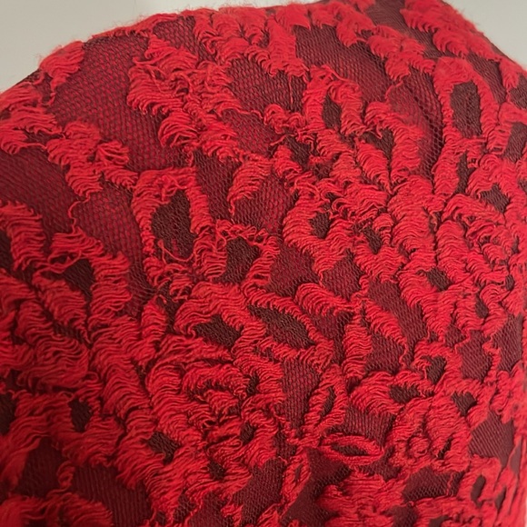 Alice + Olivia Crimson Lace Maxi Dress - Picture 11 of 11